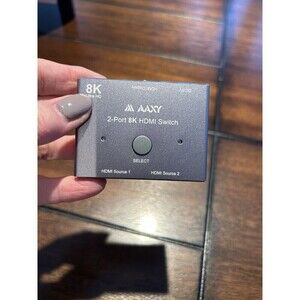 8K HDMI Switch 2 in 1 Out, High Speed 48Gbps Directional HDMI 2.1 Switcher